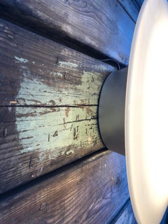 Grandes appliques murales vintage Arne Jacobsen Louis Poulsen Eklipta en opaline