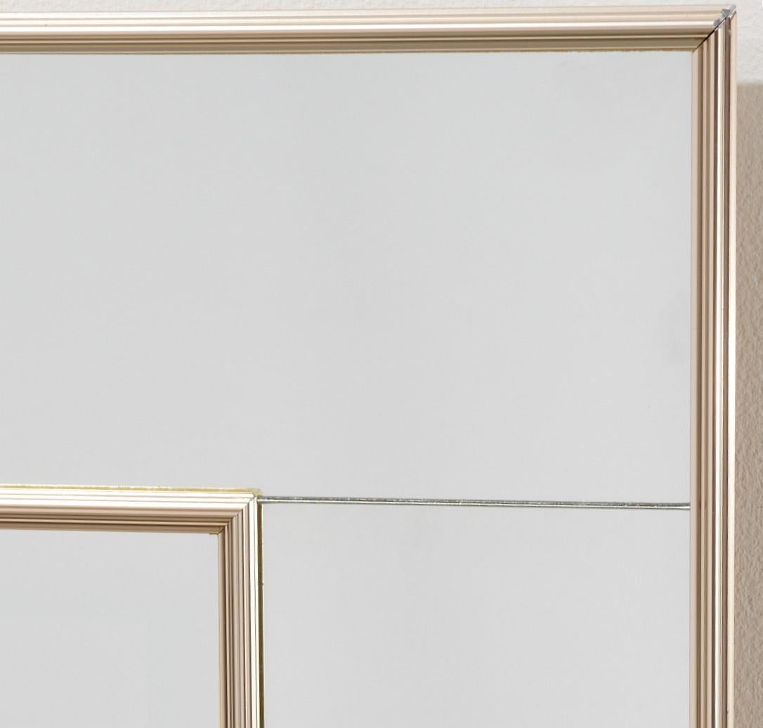 Fait main Grand miroir mural américain vintage de style Art déco par La Barge en vente