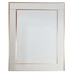 Grand miroir mural américain vintage de style Art déco par La Barge