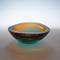 Große Vintage-Schale aus Kunstglas von Seguso Murano 1960er Jahre