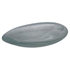 Gran cuenco vintage de vidrio artístico de Tapio Wirkkala para Iittala Años 50