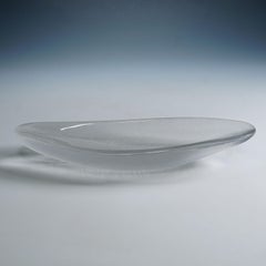 Grande ciotola in vetro artistico d'epoca "Sulka" di Tapio Wirkkala per Iittala 1950