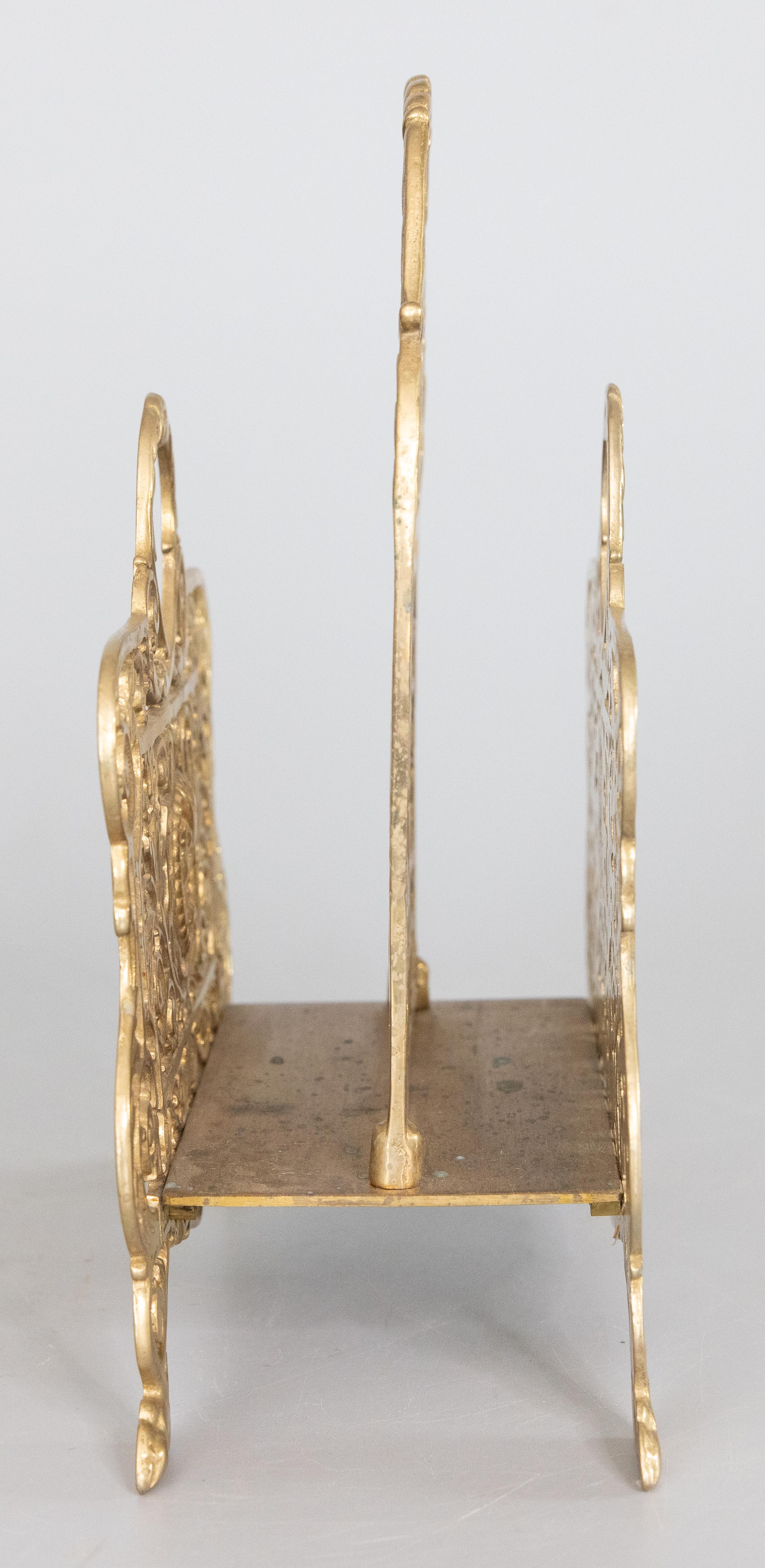 Metà XX secolo Grande portalettere in ottone in stile Art Nouveau, 1950 circa in vendita