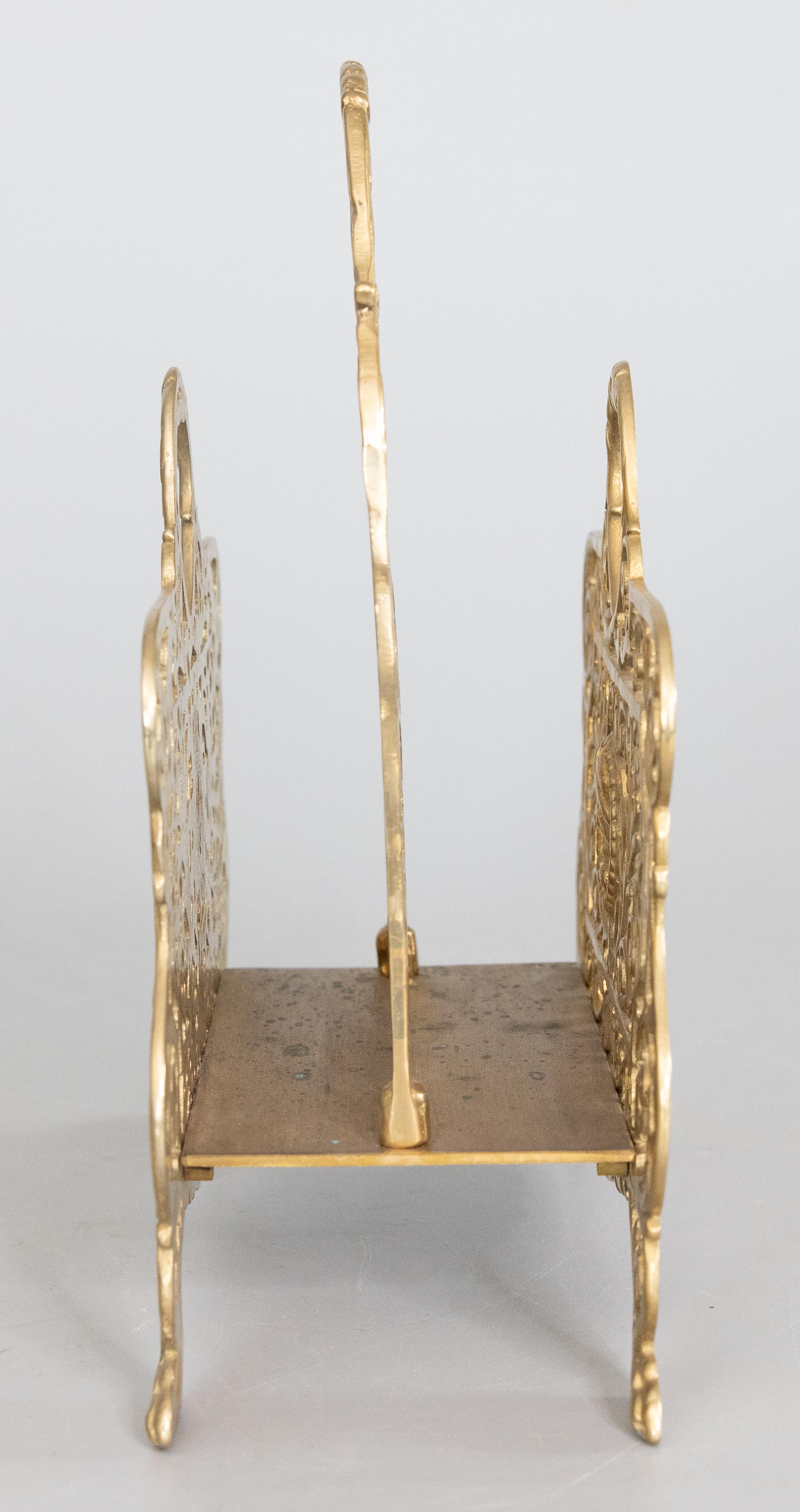 Grande portalettere in ottone in stile Art Nouveau, 1950 circa in vendita 1