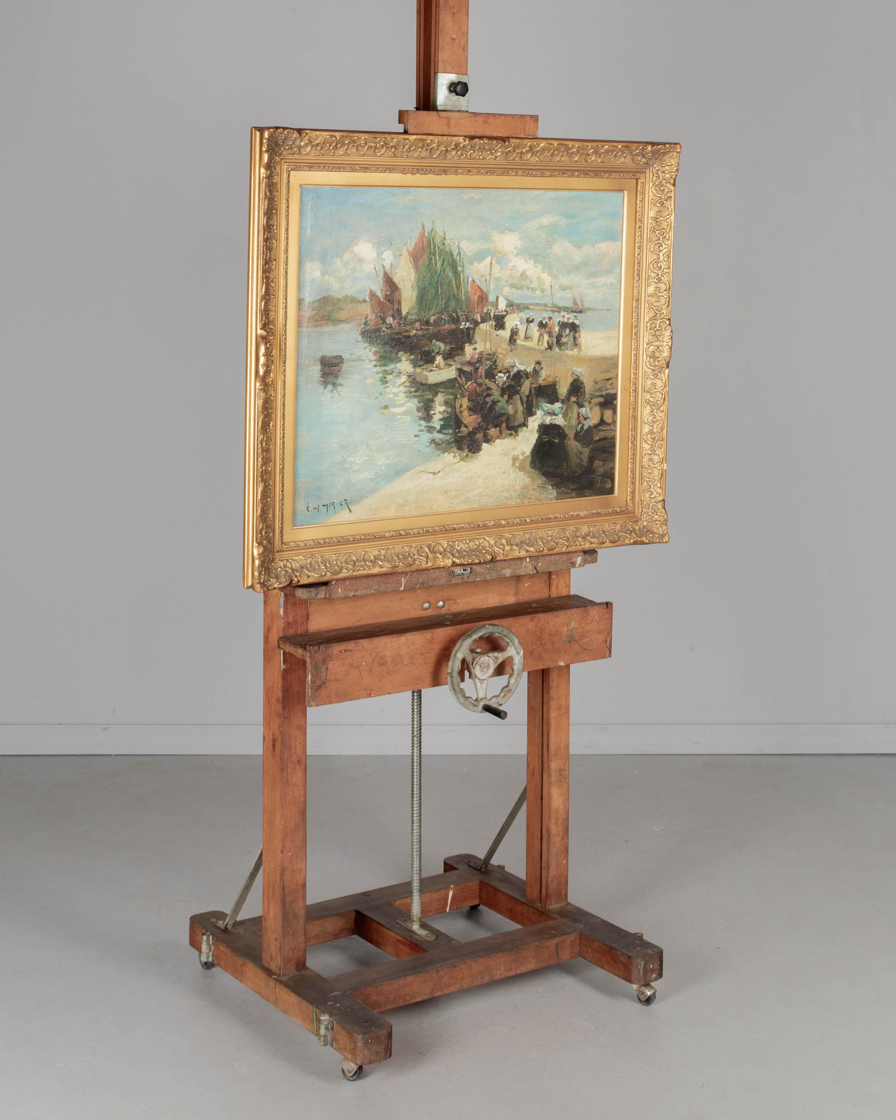 Large Vintage Artist's Painter's Easel For Sale 2