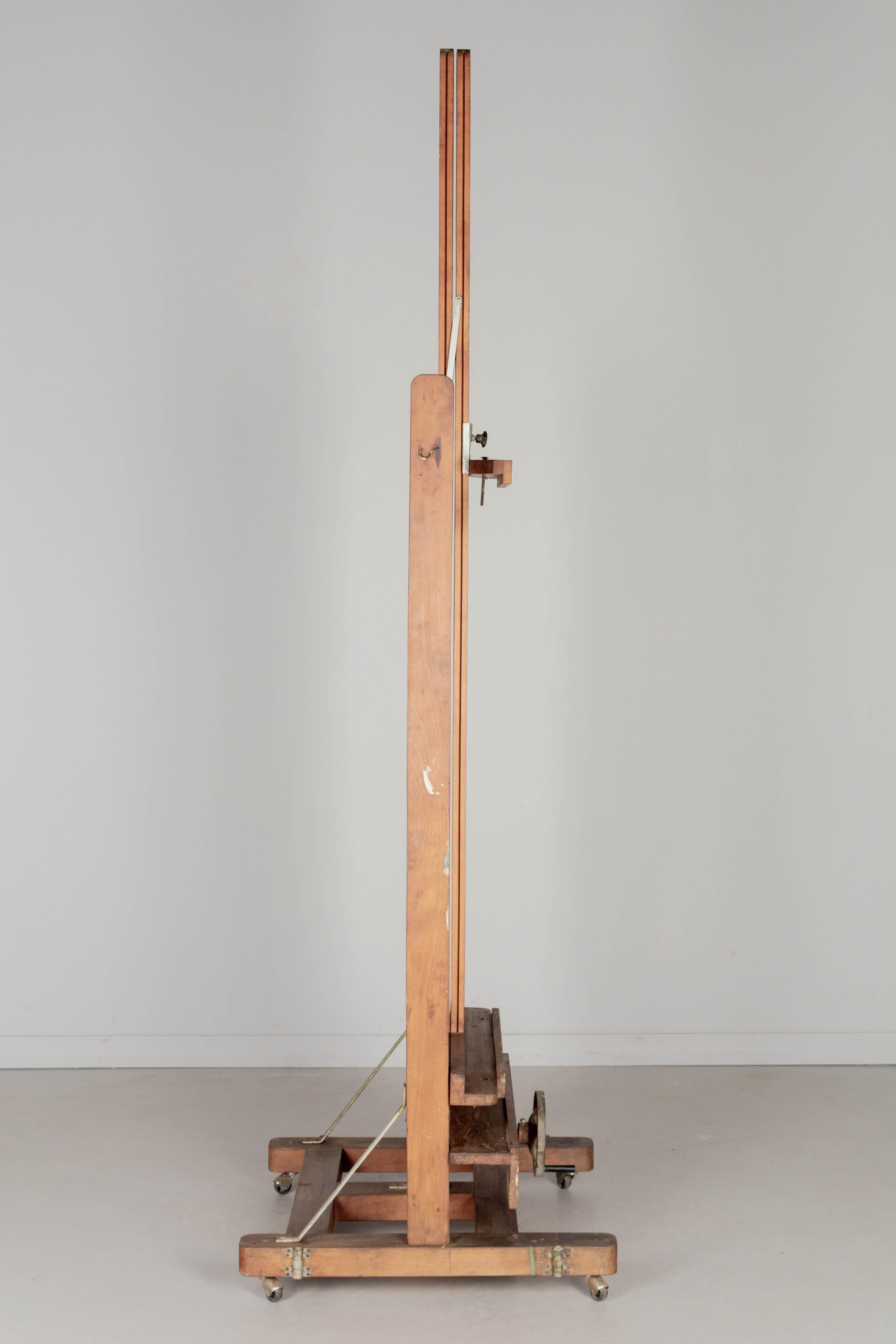 Belle Époque Grande cavalletto da pittore dell'Artistics d'epoca