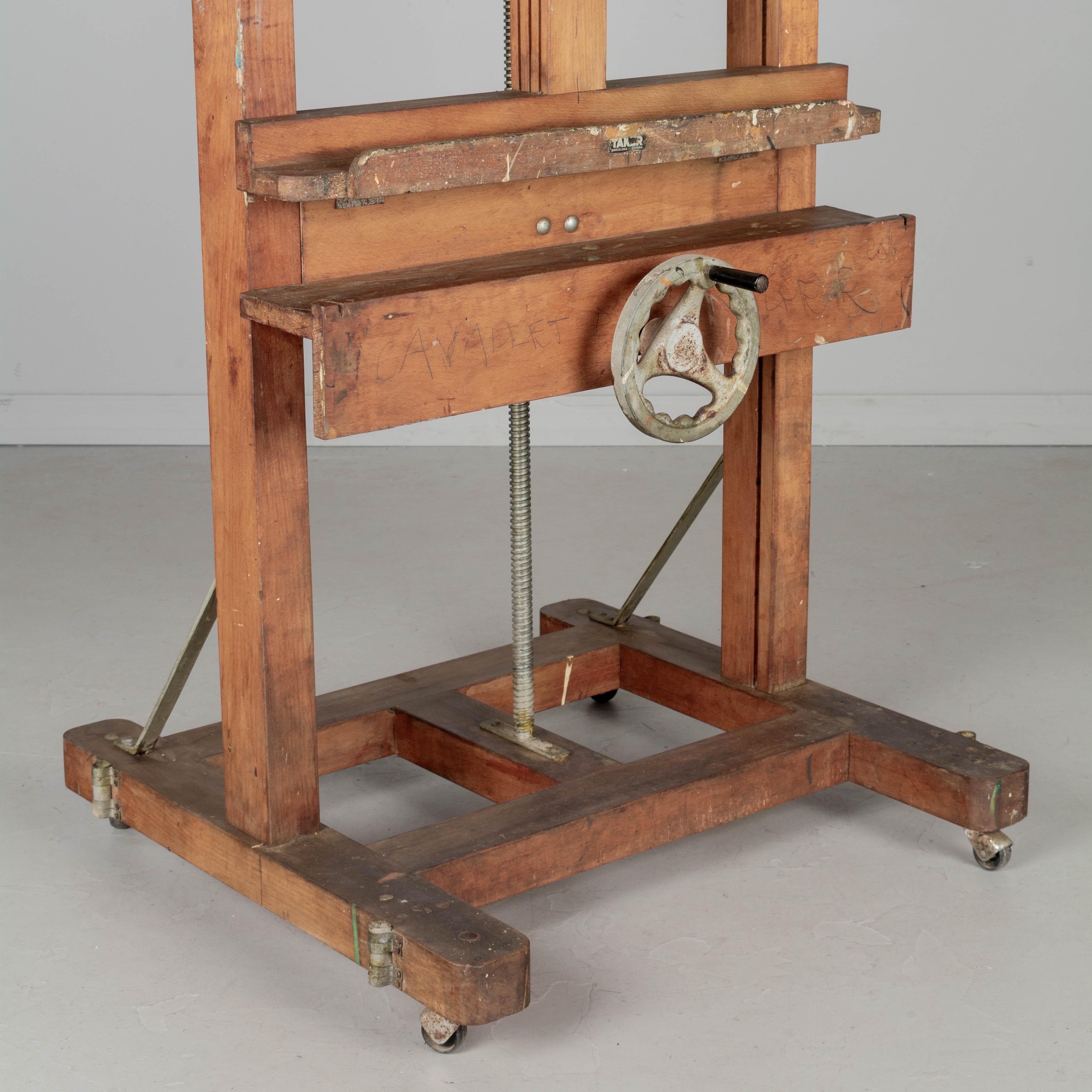 Grande cavalletto da pittore dell'Artistics d'epoca In condizioni buone a Winter Park, FL