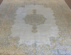 Large Vintage Authentic Persian Kerman 'Kirman' Rug, circa 1940s