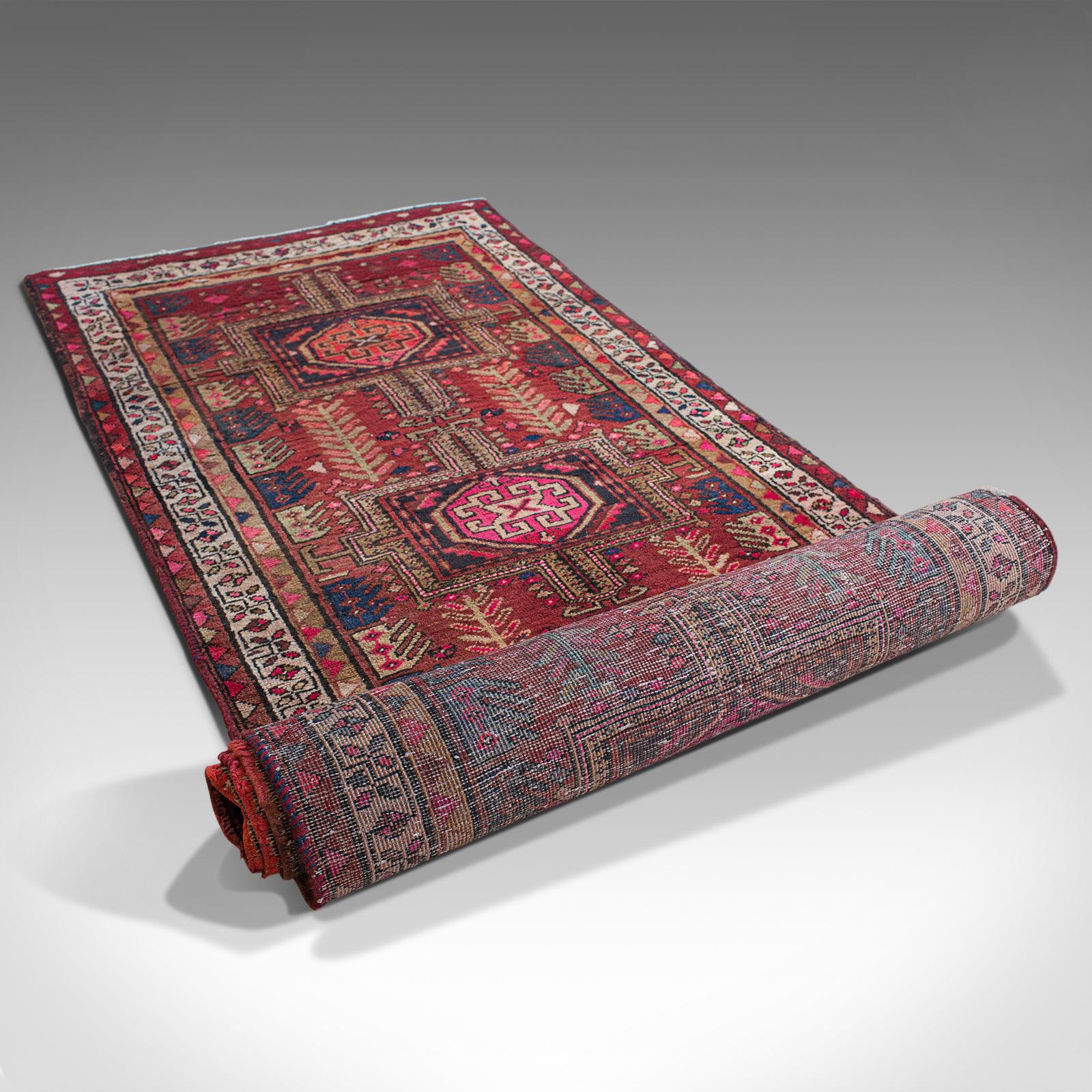 Large, Baluchi Hallway Runner, Persian, Hall, Rug, Carpet, Mid-20th Century For Sale 8