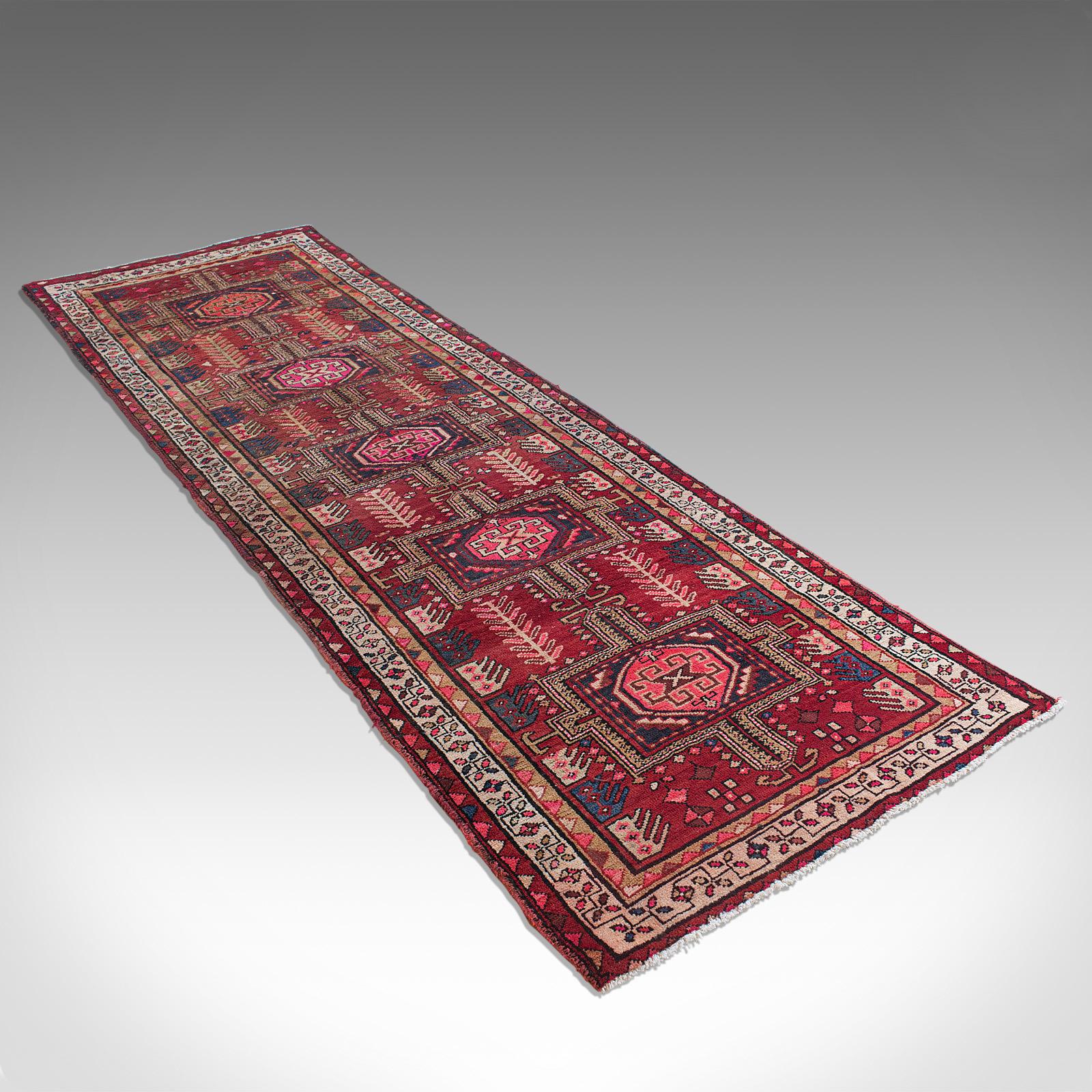 Textile Large, Baluchi Hallway Runner, Persian, Hall, Rug, Carpet, Mid-20th Century For Sale