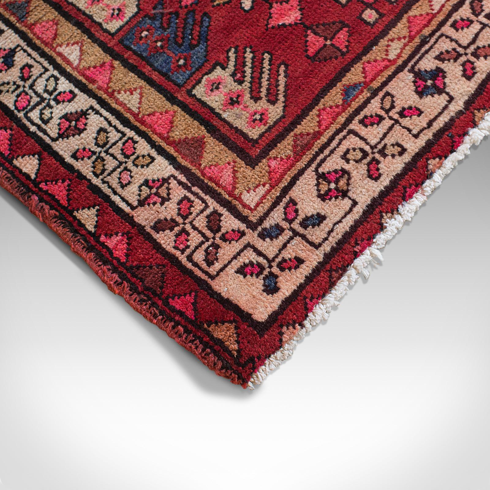 Large, Baluchi Hallway Runner, Persian, Hall, Rug, Carpet, Mid-20th Century For Sale 4