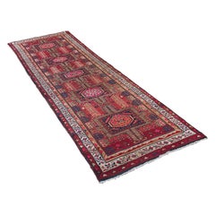 Vintage Large, Baluchi Hallway Runner, Persian, Hall, Rug, Carpet, Mid-20th Century