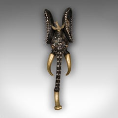 Large Vintage Bamileke Elephant Mask, Cameroon, Decorative, Tribal, Circa 1930