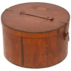 Large Vintage Bentwood Hat Box