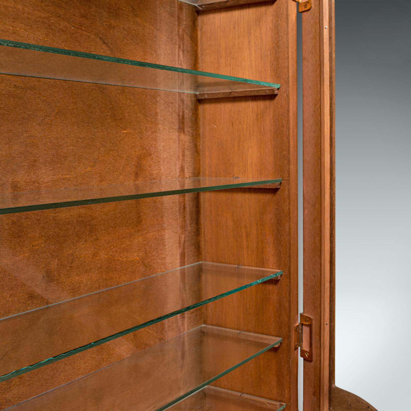 Edwardian Large Vintage Bespoke Display Cabinet, Retail, Collector, Showcase, 12 Shelves For Sale