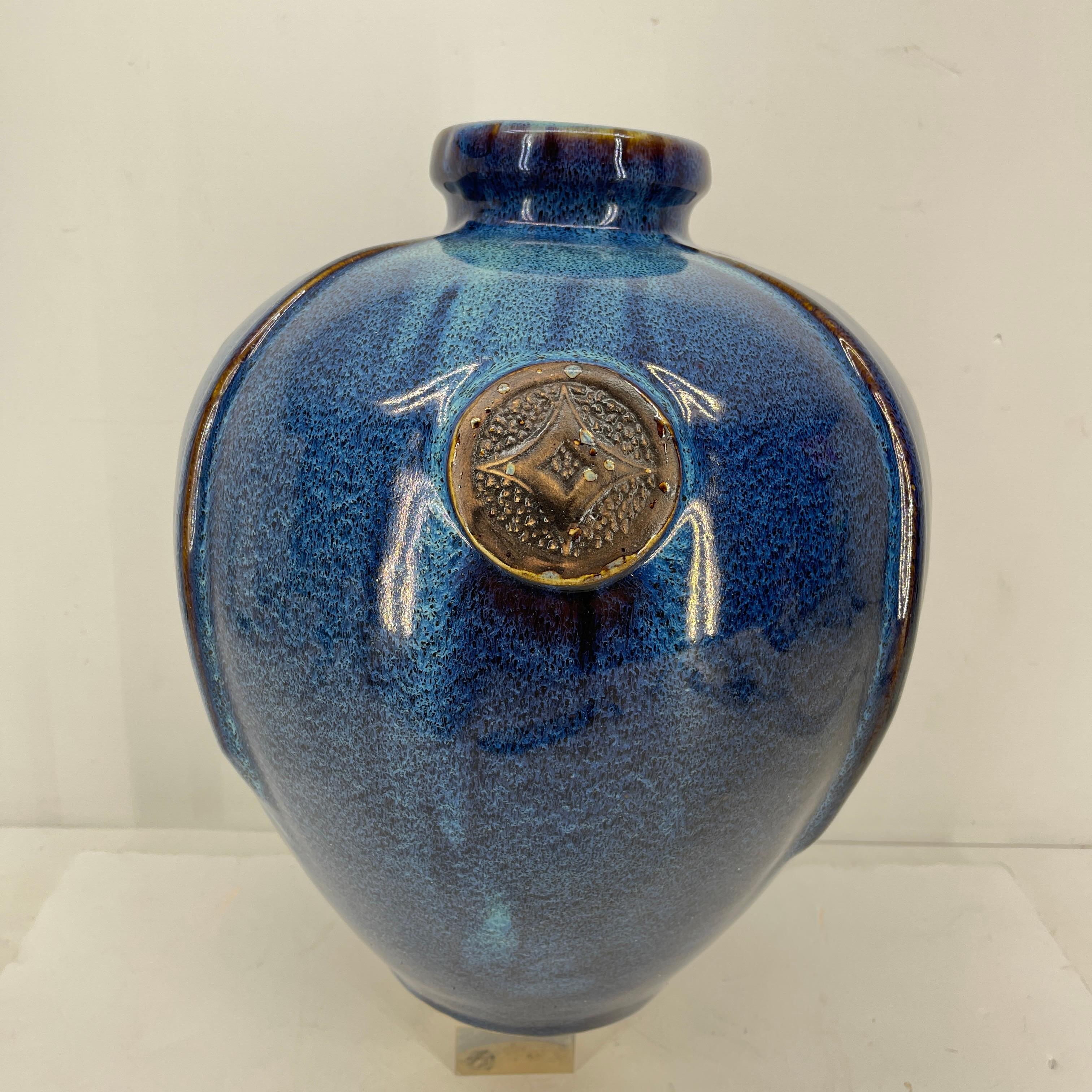 vintage blue vases