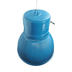 Large Vintage Blue Lamp