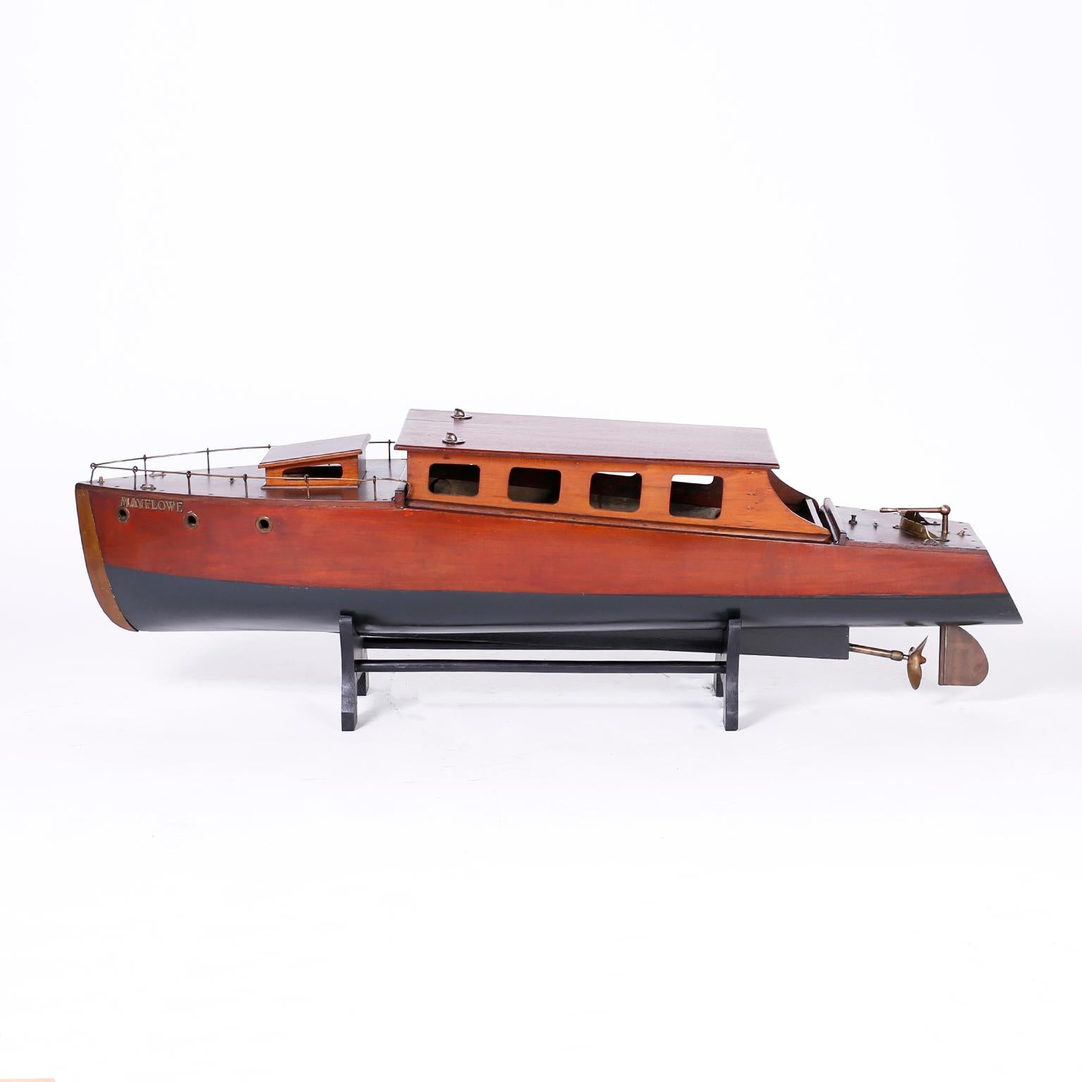 20th Century Large Vintage Boat Model