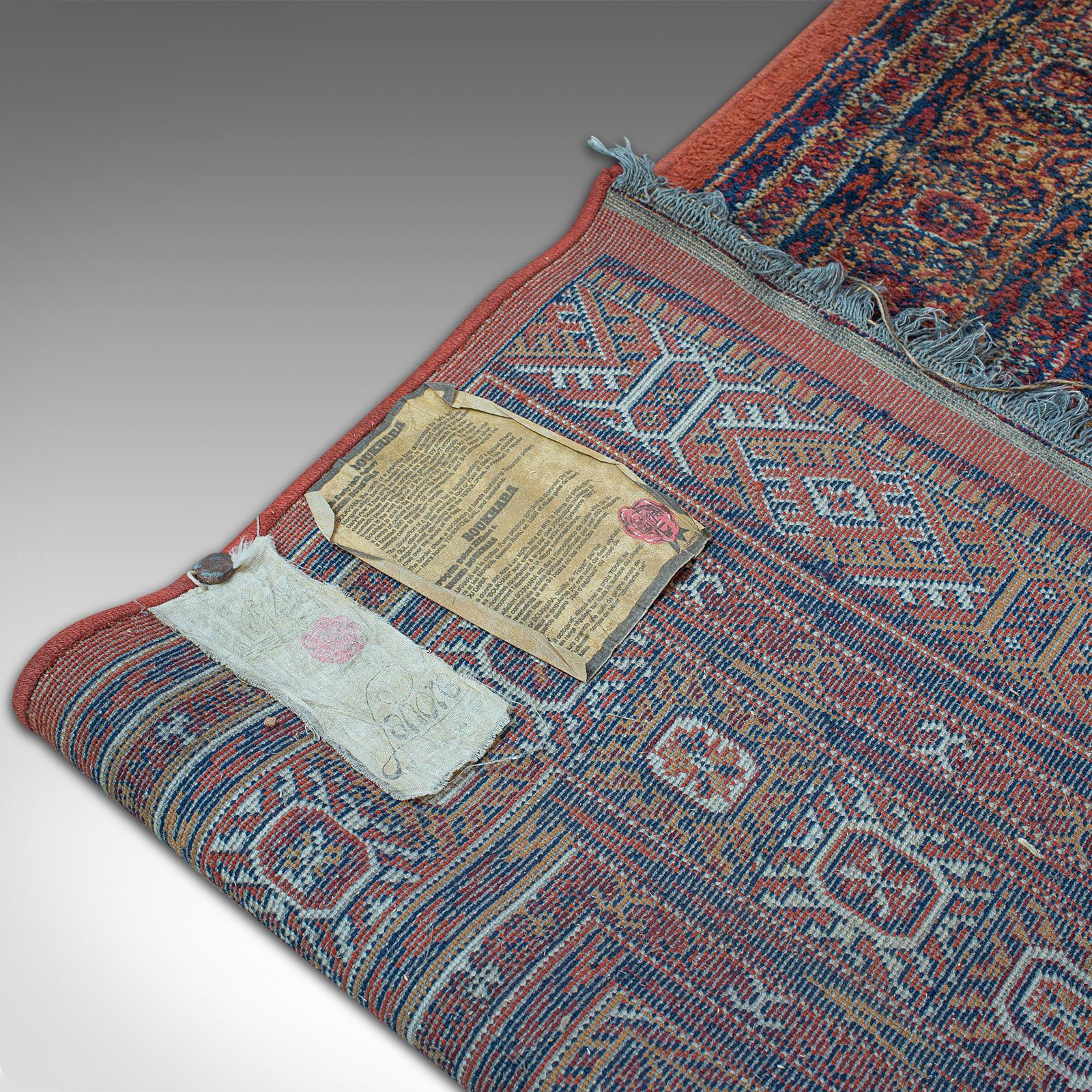 Large Vintage Bokhara Carpet, Middle Eastern, Hall, Living Room, Rug, circa 1970 7