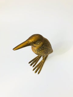 Large Vintage Brass Bird