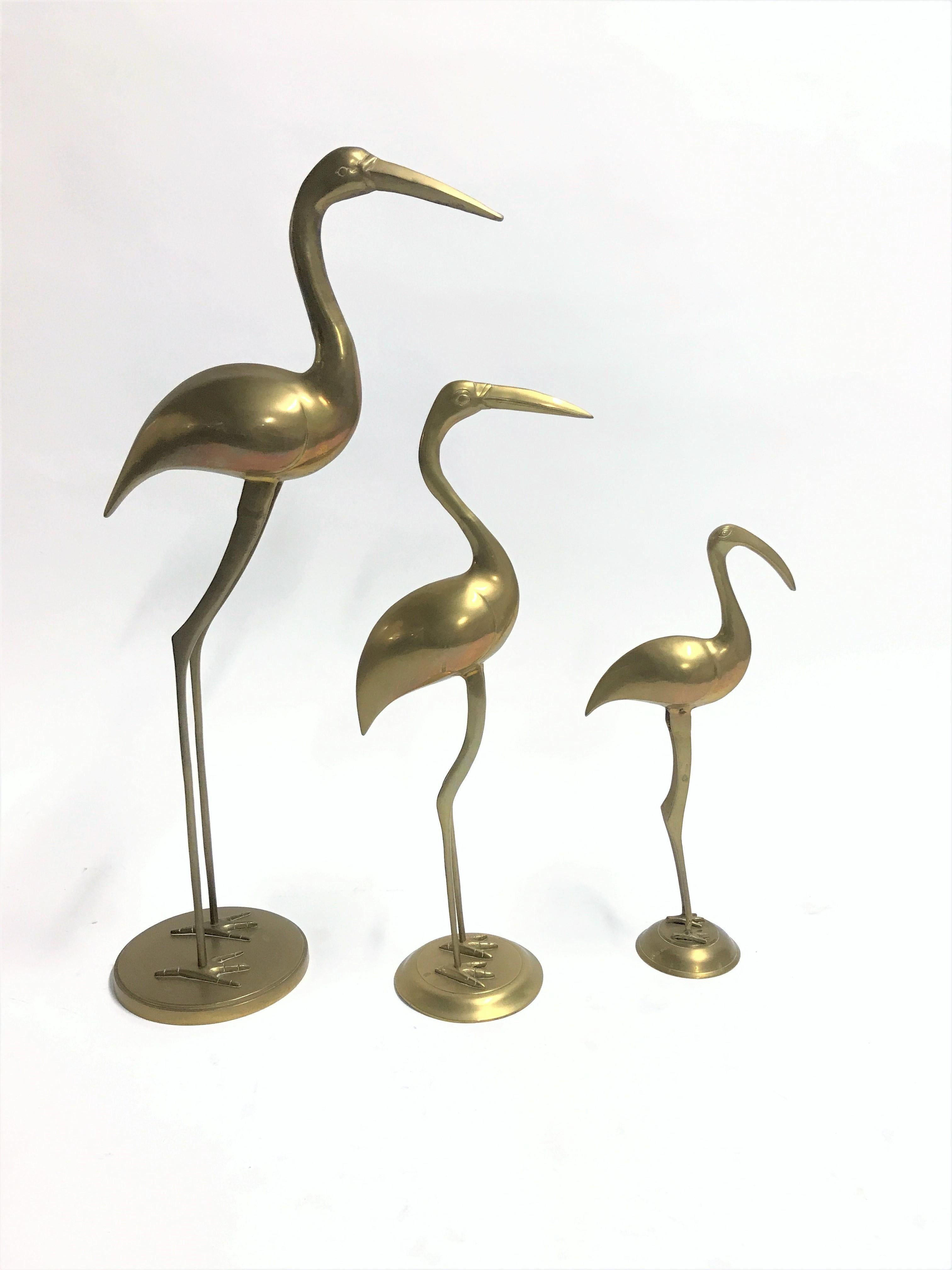 vintage brass birds