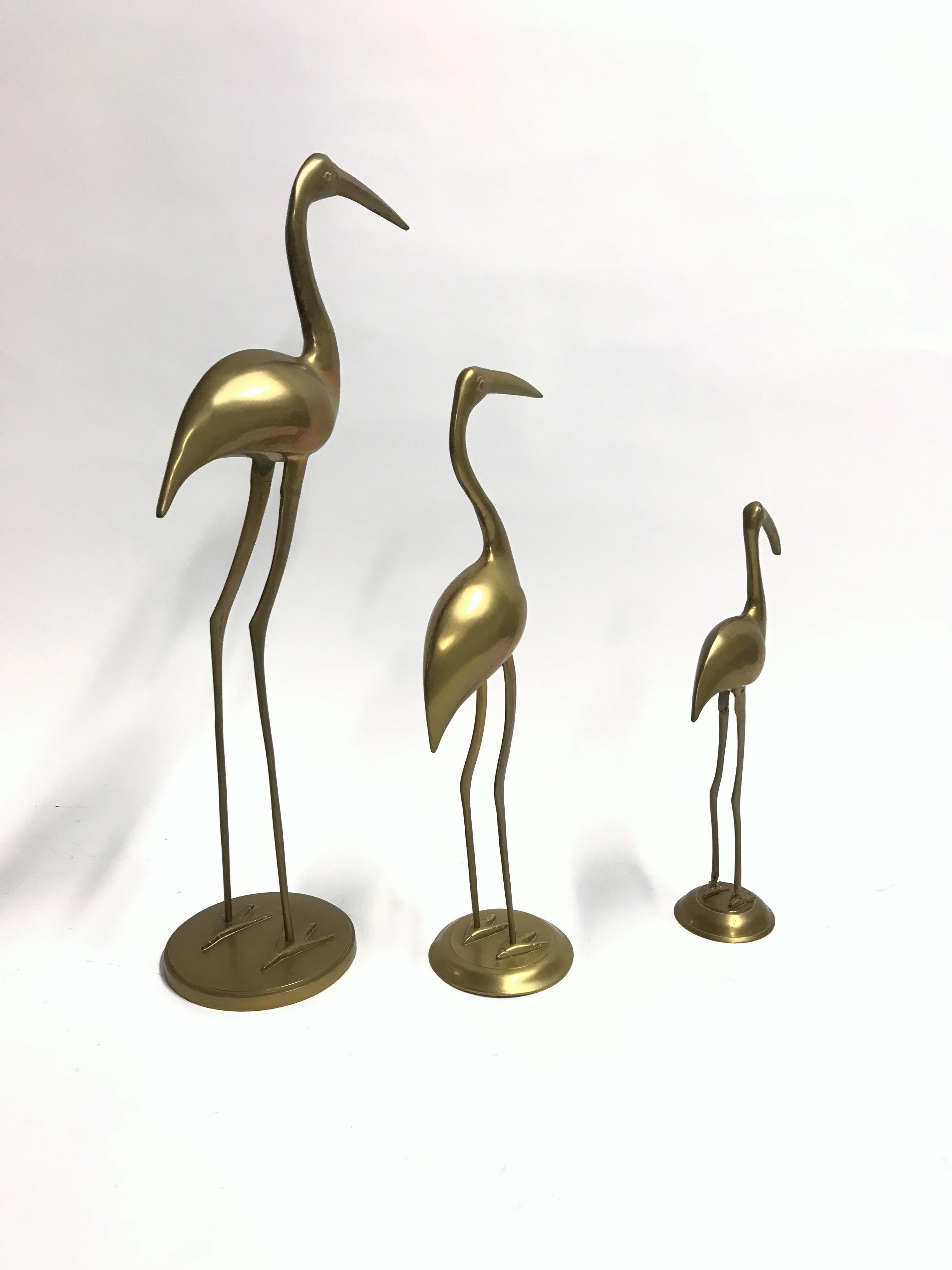 vintage brass cranes