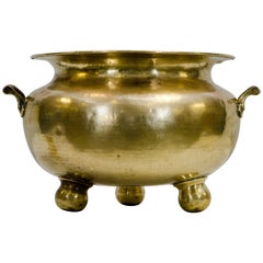 Large Vintage Brass Jardiniere or Planter