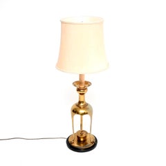 Large Vintage Brass Table Lamp