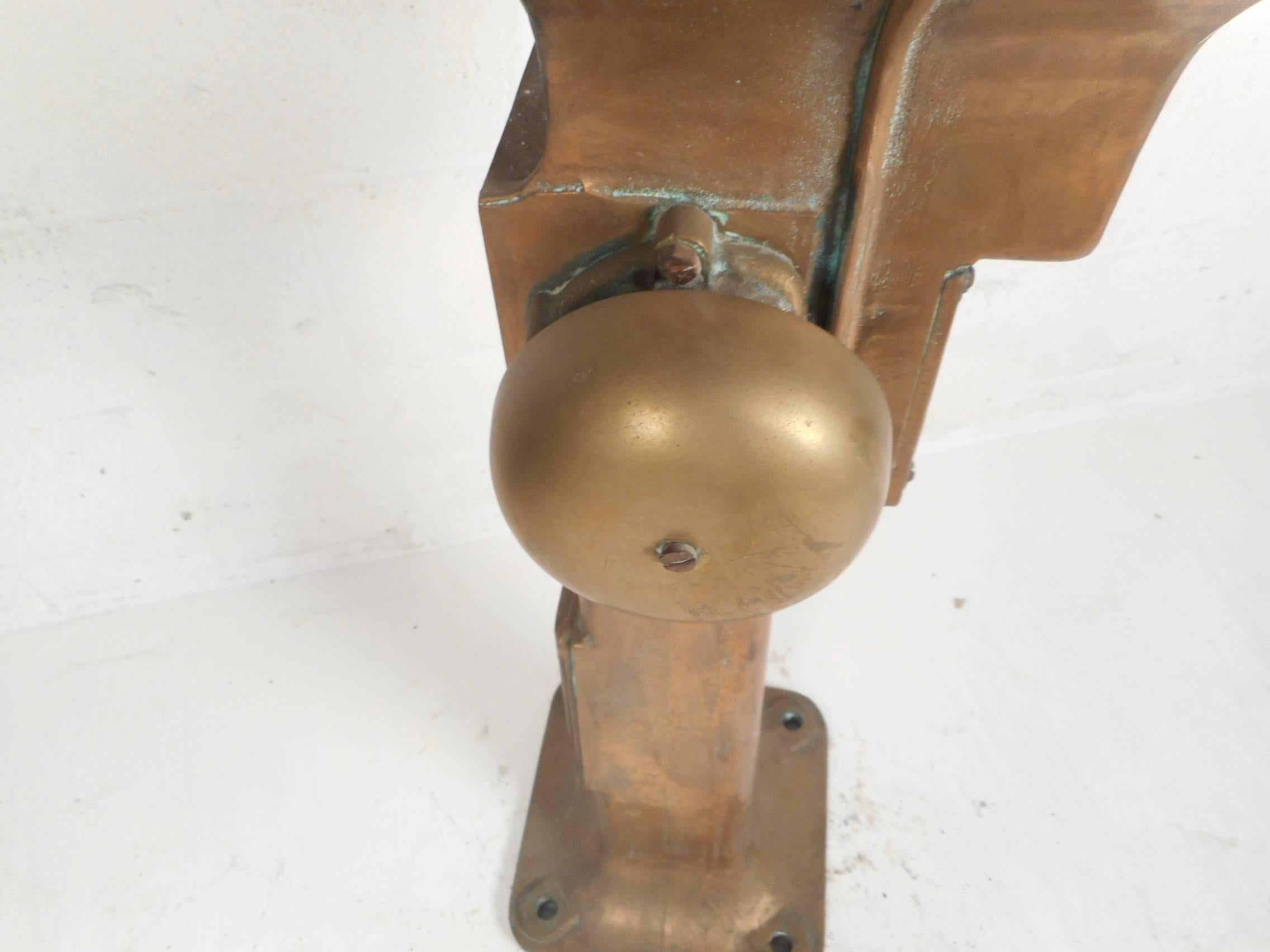 Grand Telegraph vintage en laiton par Siemens Brothers and Co. 3
