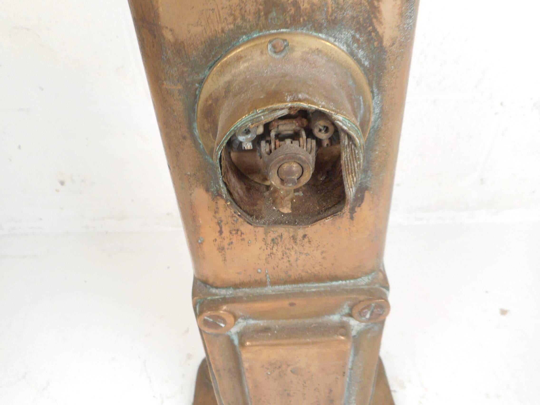 Grand Telegraph vintage en laiton par Siemens Brothers and Co. 4