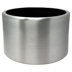 Large Vintage Brushed Aluminum Planter by Paul Mayen for Habitat