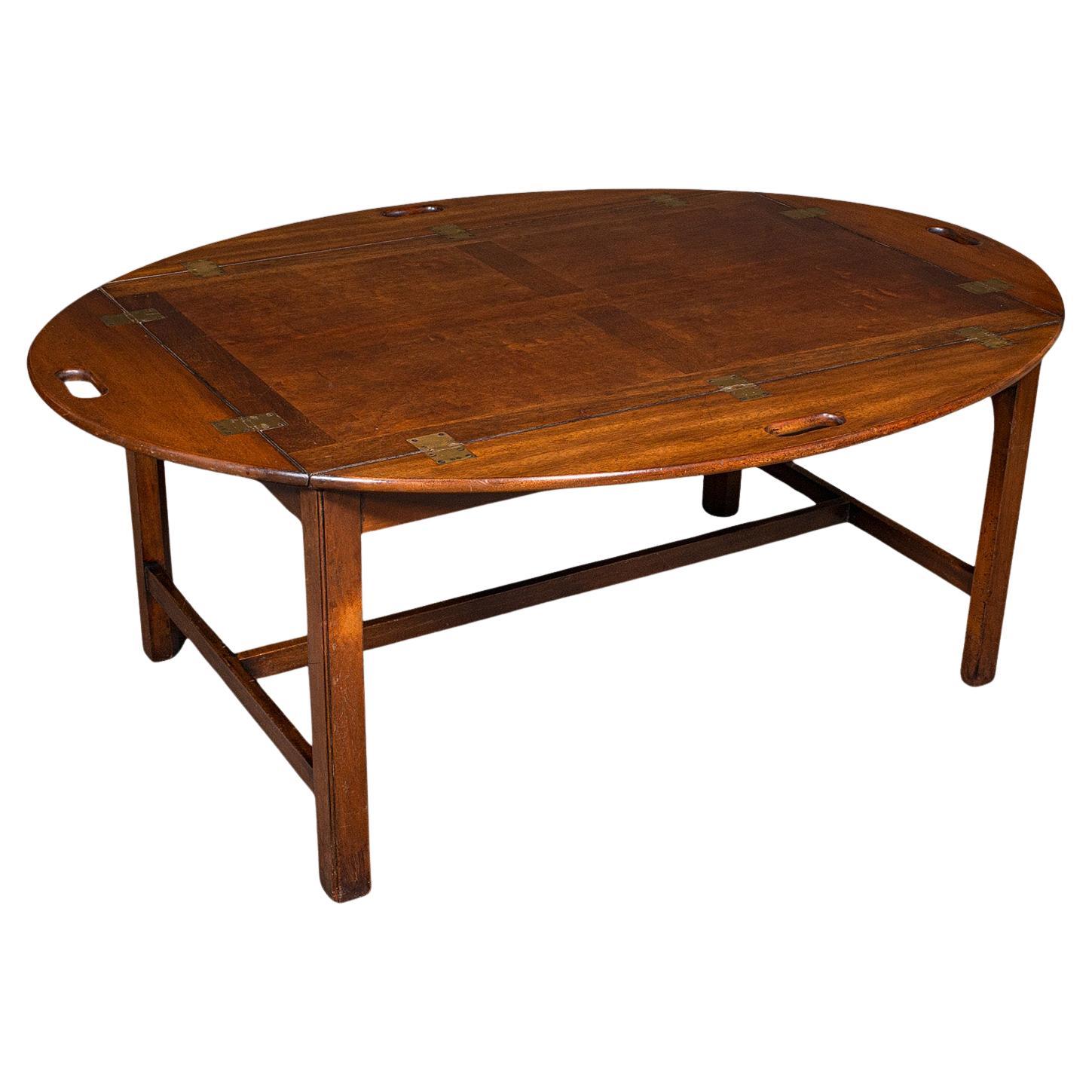 Large Vintage Butler
s Tray Table, English, Serving Stand, Art Deco, Circa 1930 For Sale