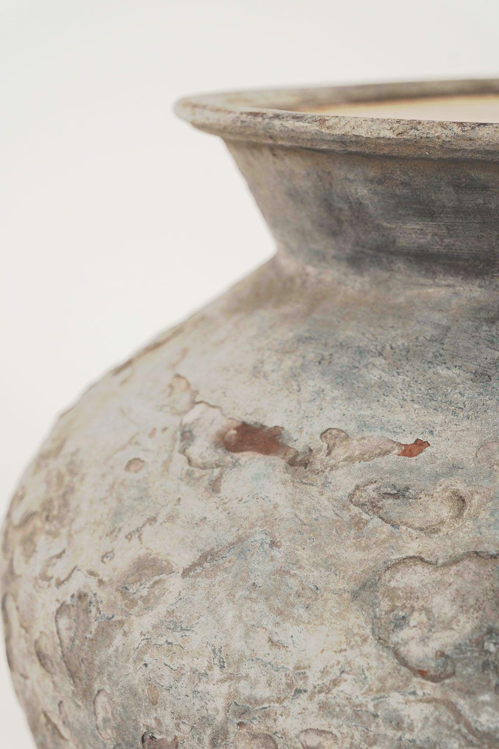 Large Vintage Cambodian Water Jar Lamp 2