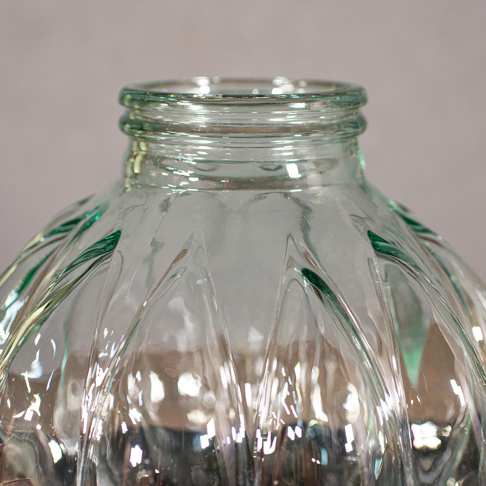 Large Vintage Carboy, English, Decorative, Glass, Storage Jar, Late 20th Century In Good Condition For Sale In Hele, Devon, GB