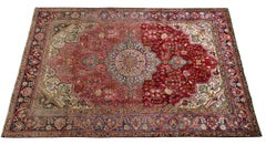 Large Vintage Carpet Red Rug Handmade Oriental Livingroom Carpet