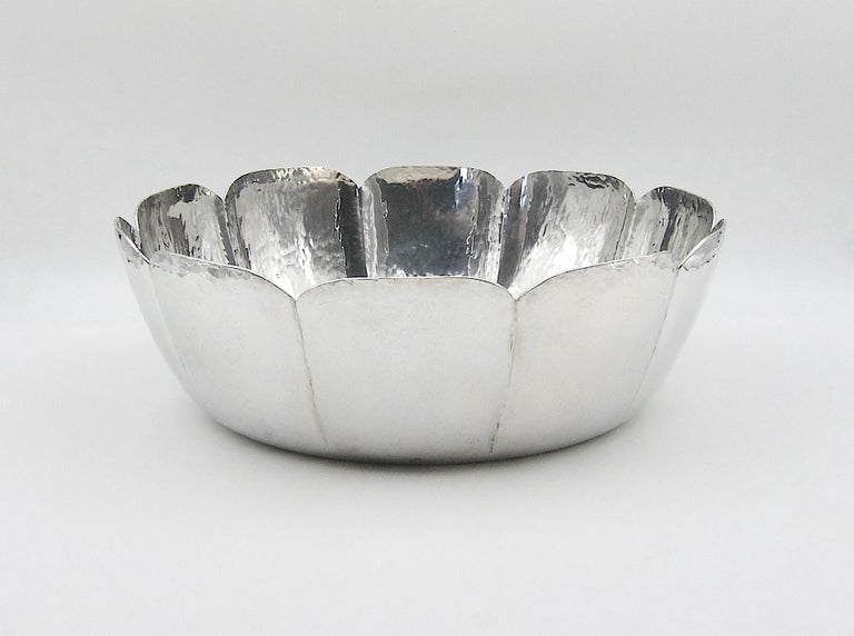 Large Vintage Cartier Bowl Handcrafted in Polished Pewter For Sale at  1stDibs
