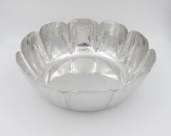 Large Vintage Cartier Centerpiece Bowl Handcrafted in Polished Pewter