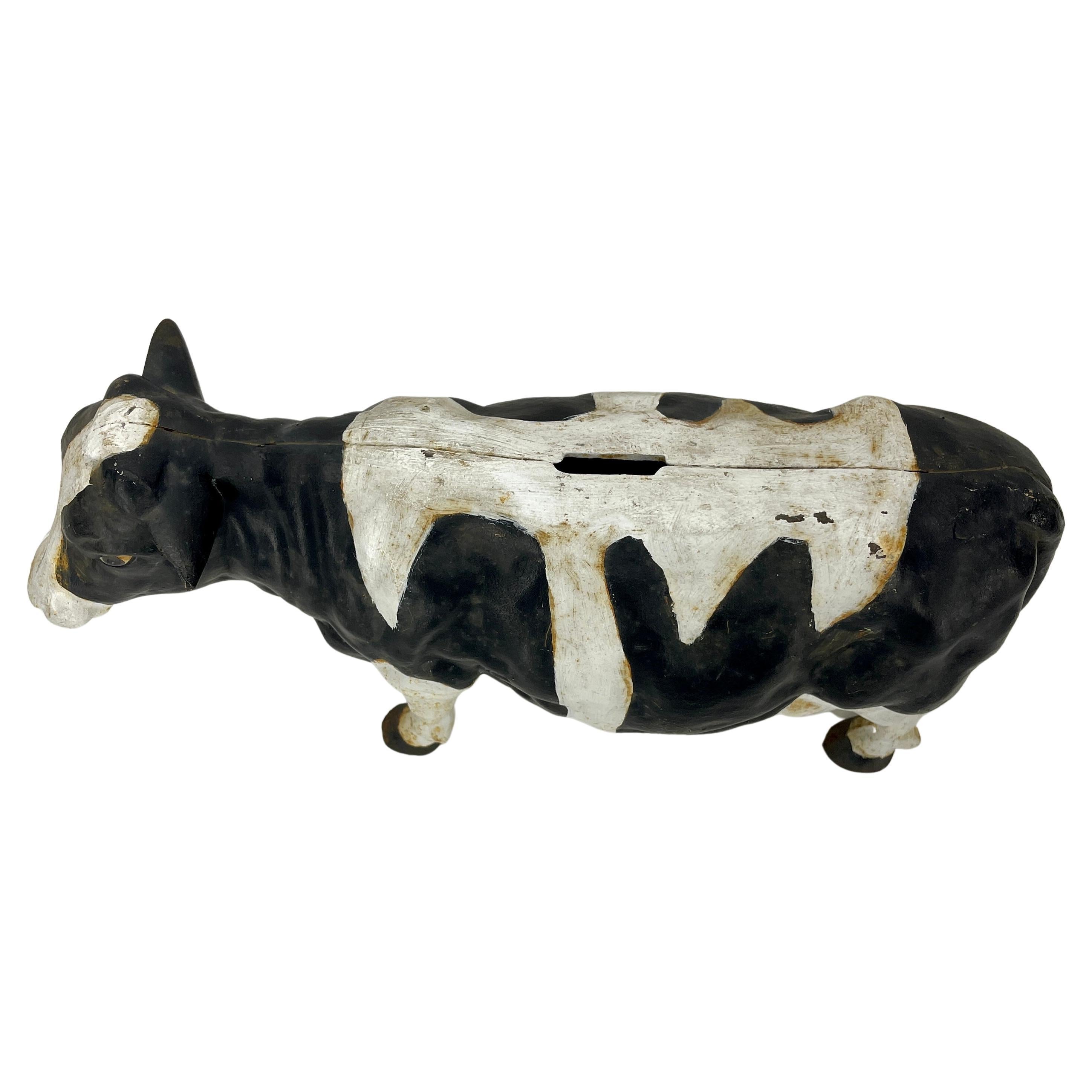 cast iron cow bank