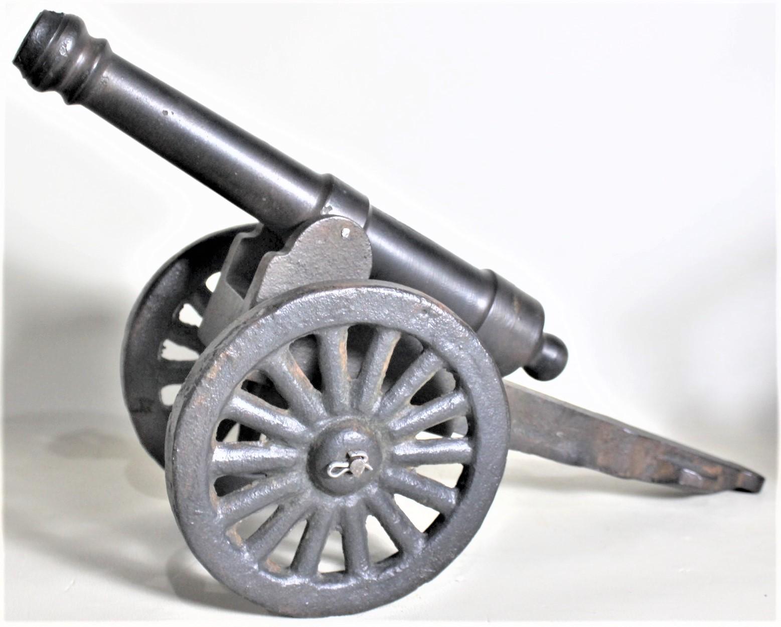 20th Century Large Vintage Cast Metal Decorative or Toy Colonial Canon Model For Sale