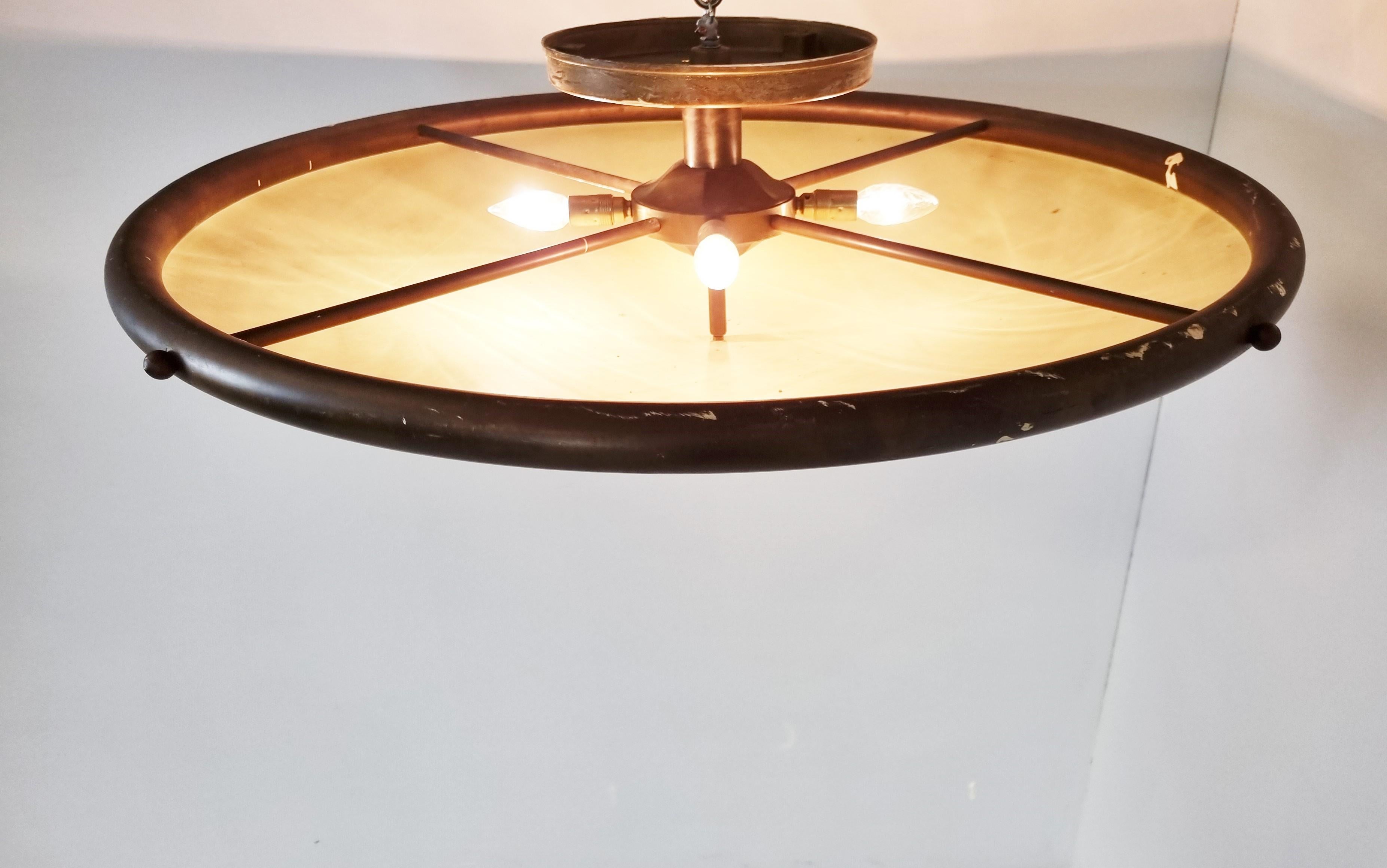 Large Vintage Ceiling Lamp, 1970s 3