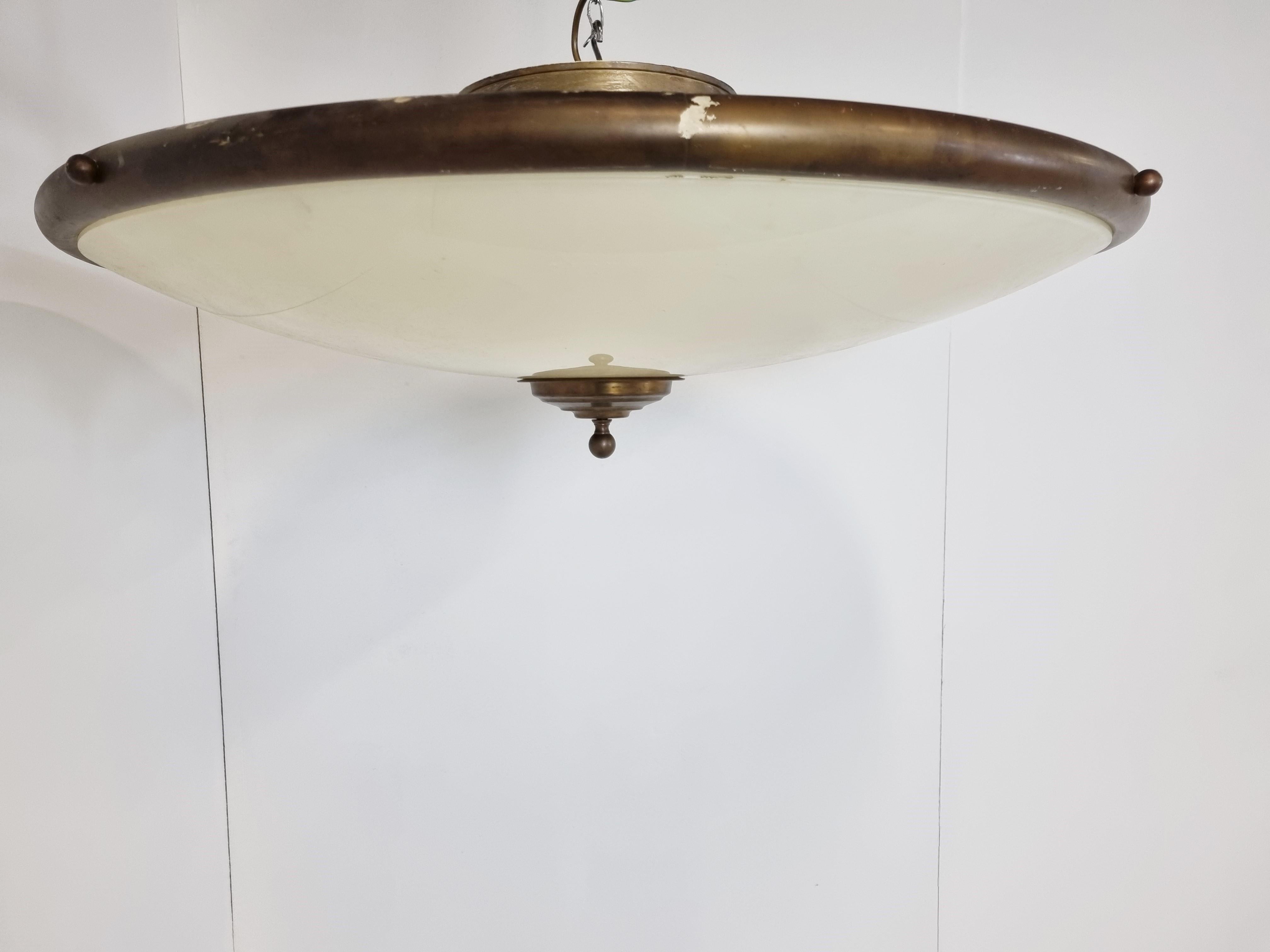 Large Vintage Ceiling Lamp, 1970s 4