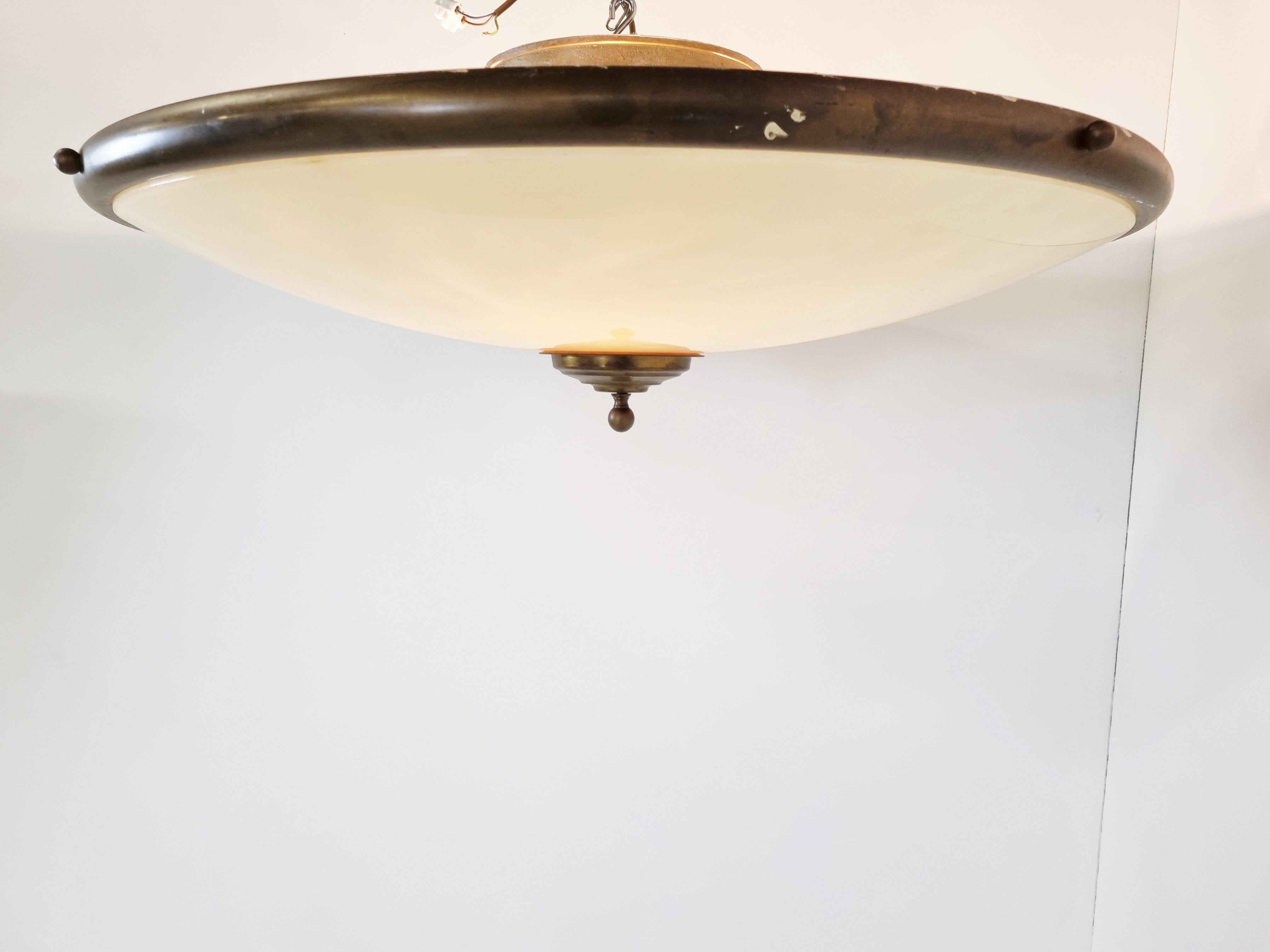 Large Vintage Ceiling Lamp, 1970s 2