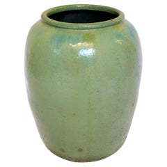 Large Vintage Celadon Glazed Vietnamese Water Jar