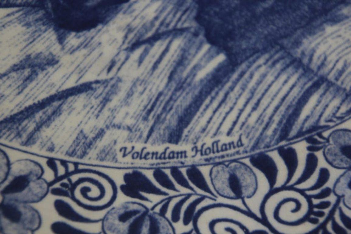 Grand chargeur hollandais bleu et blanc DELFT des années 1940 en vente 4