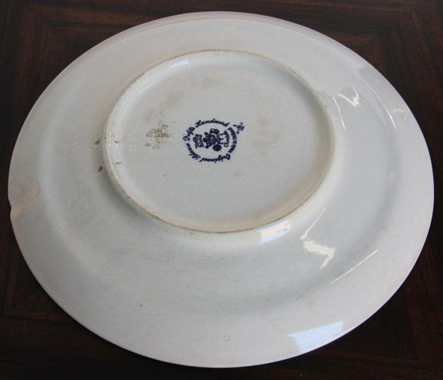 Fait main Grand chargeur hollandais bleu et blanc DELFT des années 1940 en vente