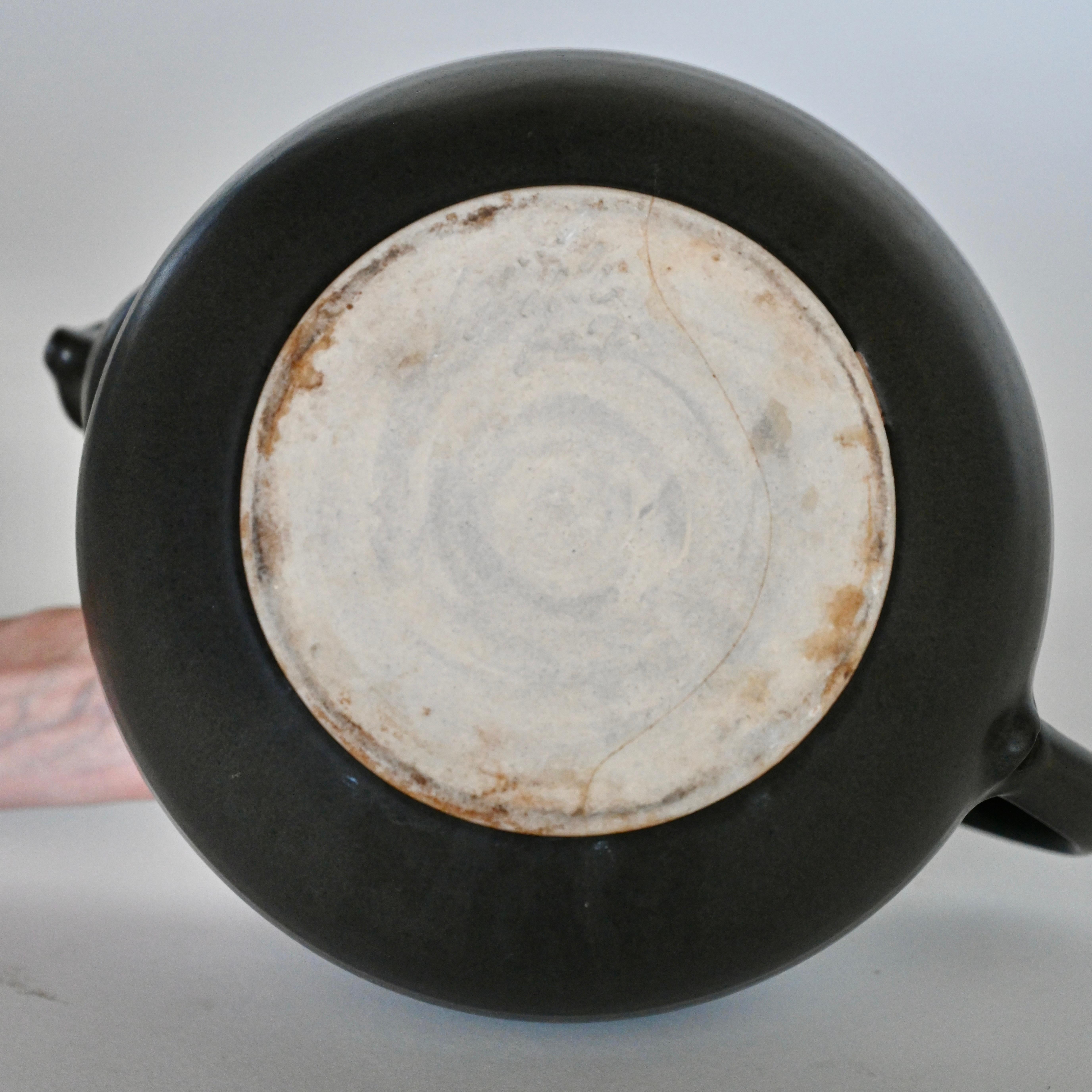 Glazed Large vintage ceramic tea pot For Sale