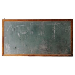 Large Used Chalkboard From France, Circa 1950