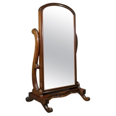 Large Vintage Cheval Mirror, English, Dressing, Bedroom, Victorian Revival, 1980