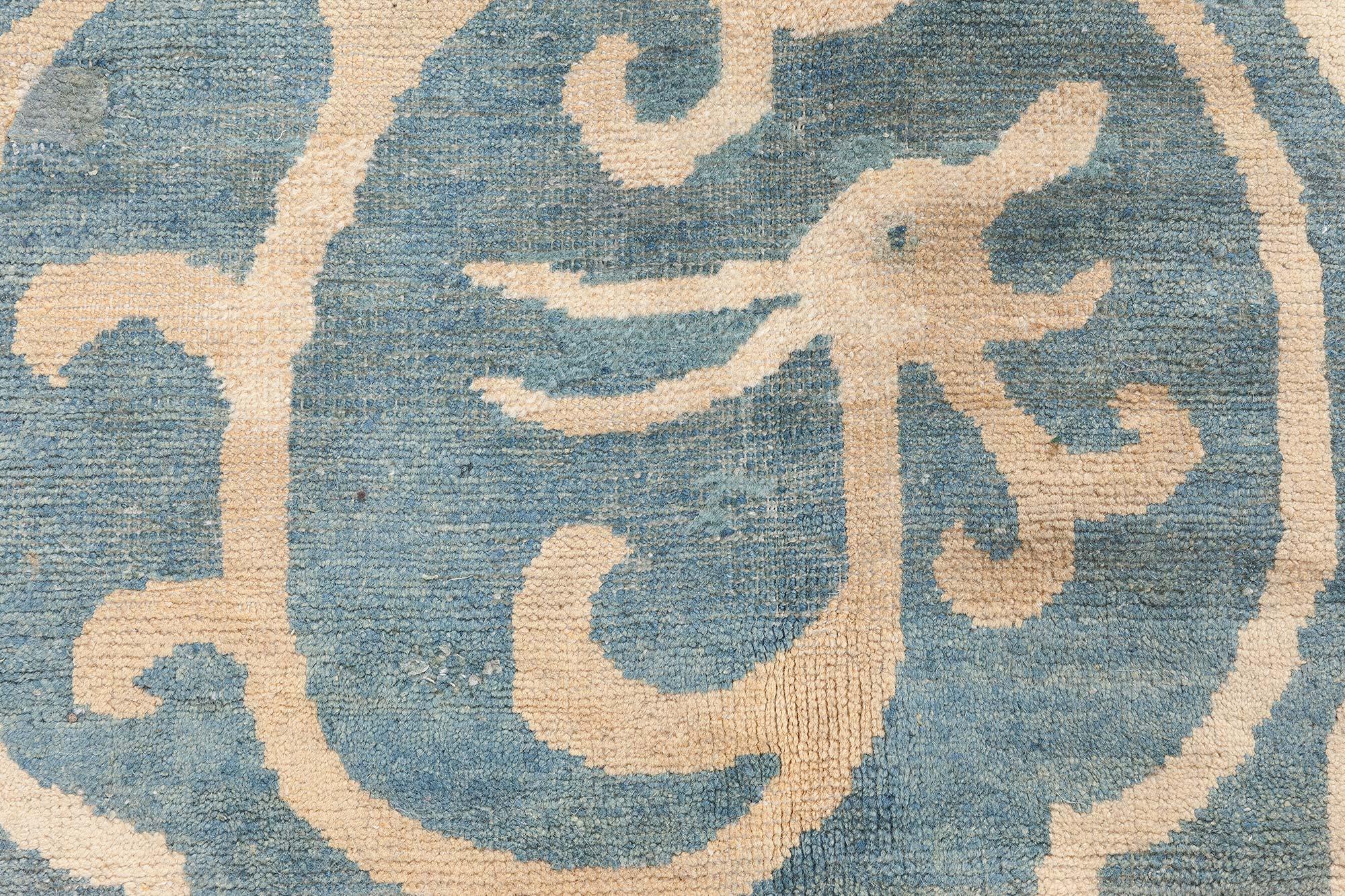20th Century Large Vintage Chinese Art Deco Carpet Doris Leslie Blau For Sale