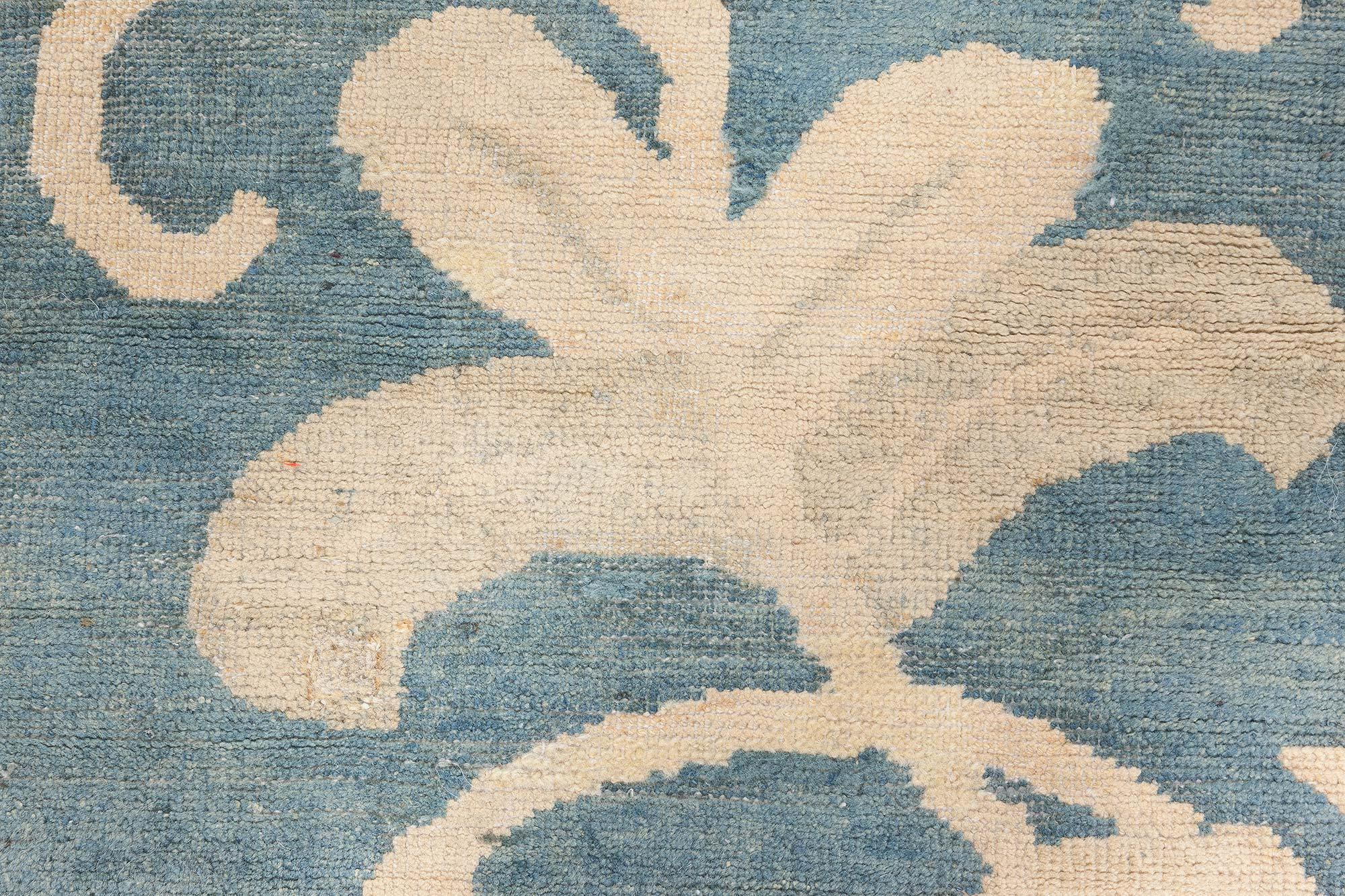 Wool Large Vintage Chinese Art Deco Carpet Doris Leslie Blau For Sale